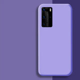 the back of a purple samsung phone case