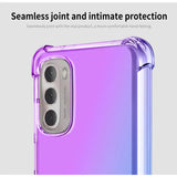 the back of a purple samsung phone case