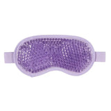 a close up of a purple eye mask with a purple strap