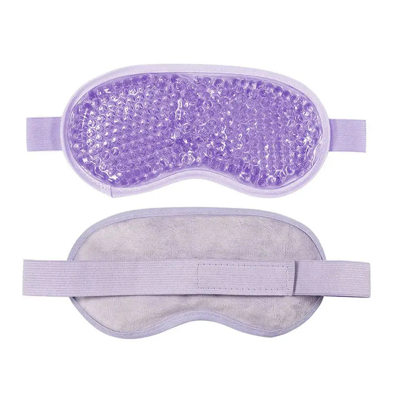 a pair of lavender eye masks
