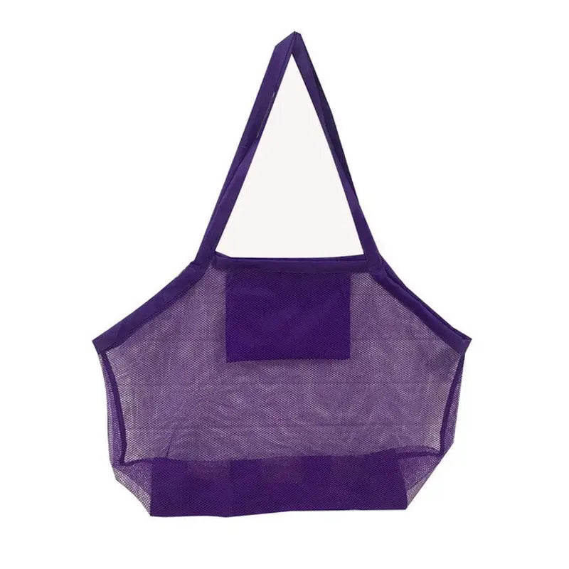 the mesh bag in purple