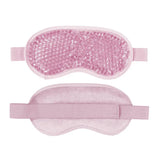 a pair of pink eye masks