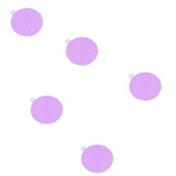 a set of purple polka dots