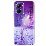 purple winter forest samsung galaxy s21 case