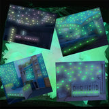 glow stars wall stickers