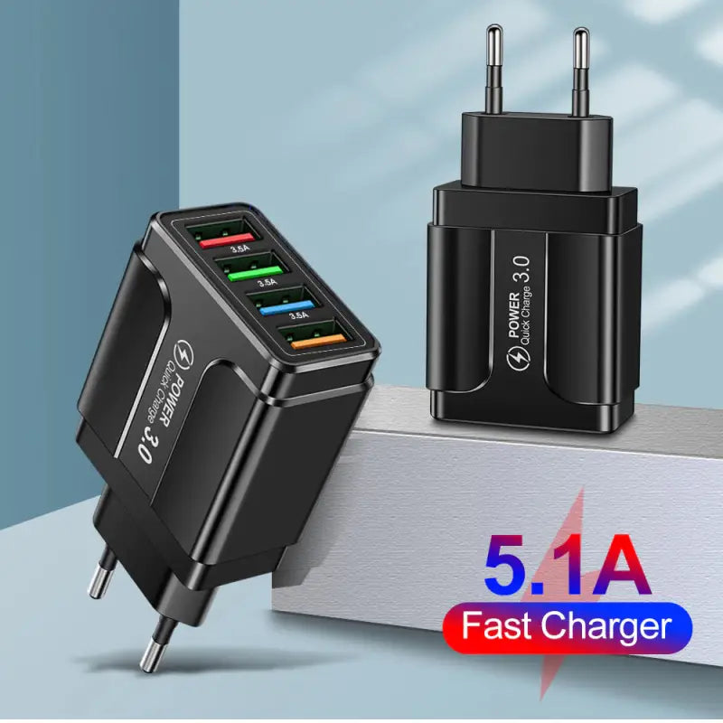 a close up of a charger with a 5 1a fast charger