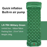 the quick inflatable ultra air mattress is available in green