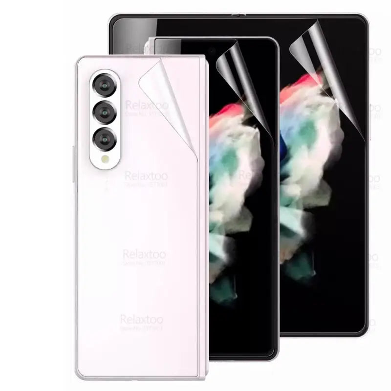 a close up of two samsung galaxy note 10 and note 10
