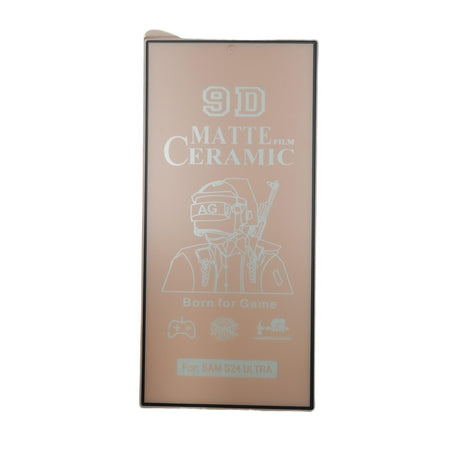 Rectangular matte ceramic screen protector.