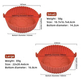 a red baking cup with measurements