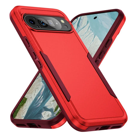 Red and black rugged phone case.