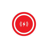 the red circle with a white lightning symbol