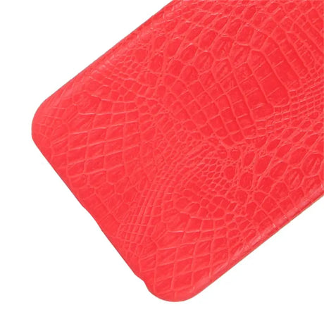 A red crocodile skin case for the iphone