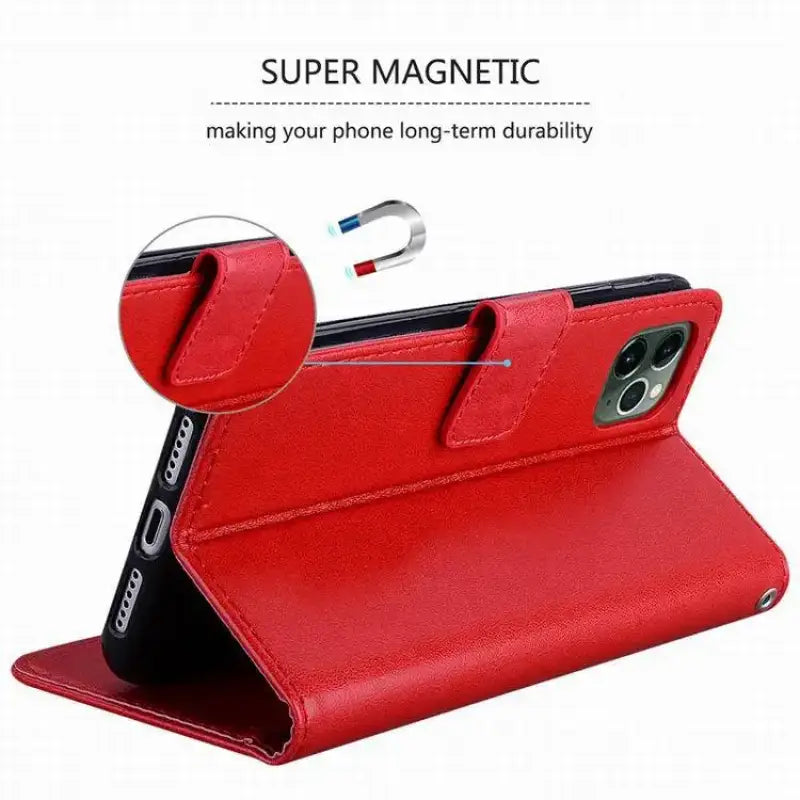 the red leather case for the iphone