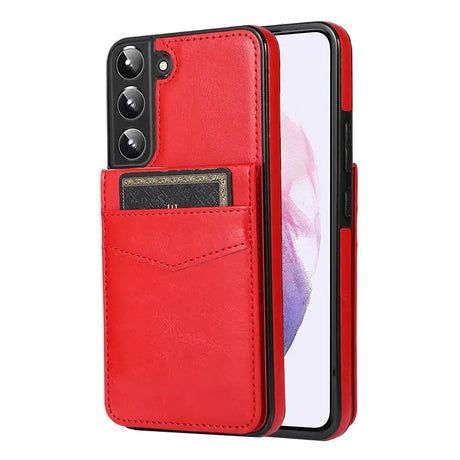 The red leather iphone case with a card slot