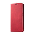 Red leather smartphone wallet case with ’Forwenw’ branding.