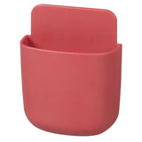 a red plastic cup holder