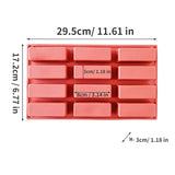 a red plastic tray with a number of 5