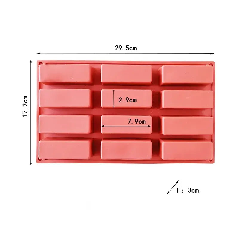 a red plastic tray with a white background