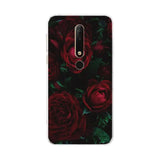red roses pattern back cover for motorola motoo