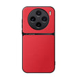 Red smartphone case with a distinctive circular quad-camera array.