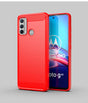 Red smartphone case for a Motorola Moto G60 device.