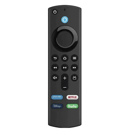 A remote control with the remote button on it