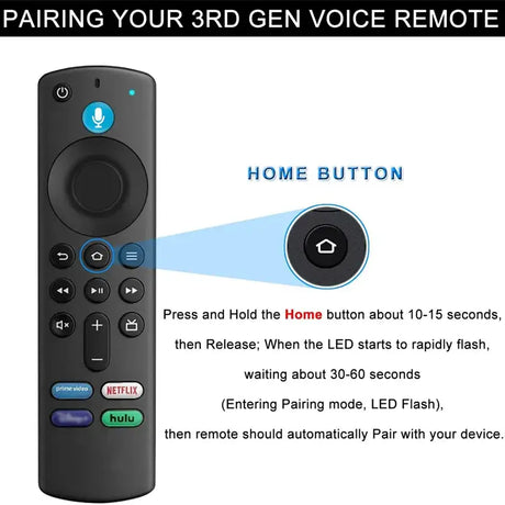 A remote control with the remote button highlighted