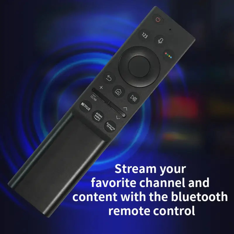 a remote control device with the text stream your favorite channel and remote control