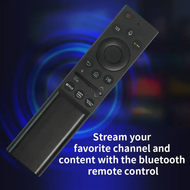 A remote control device with the text stream your favorite channel and remote control