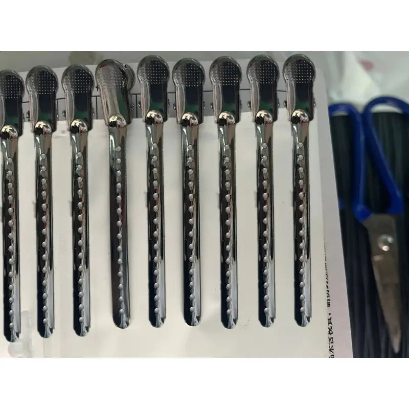 a set of five hair brushes