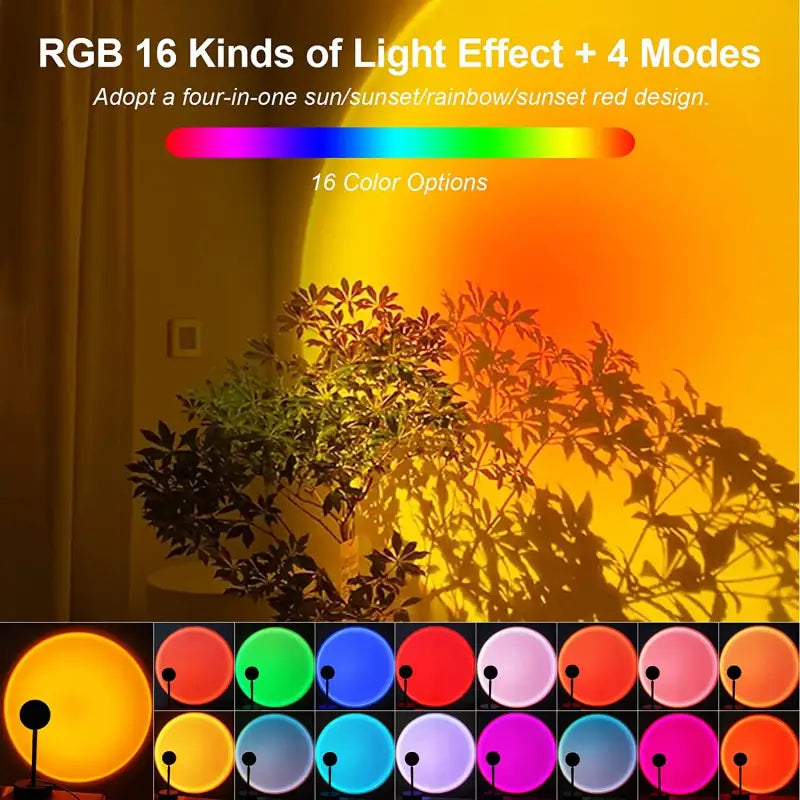rgb 16 leds light effect lamp