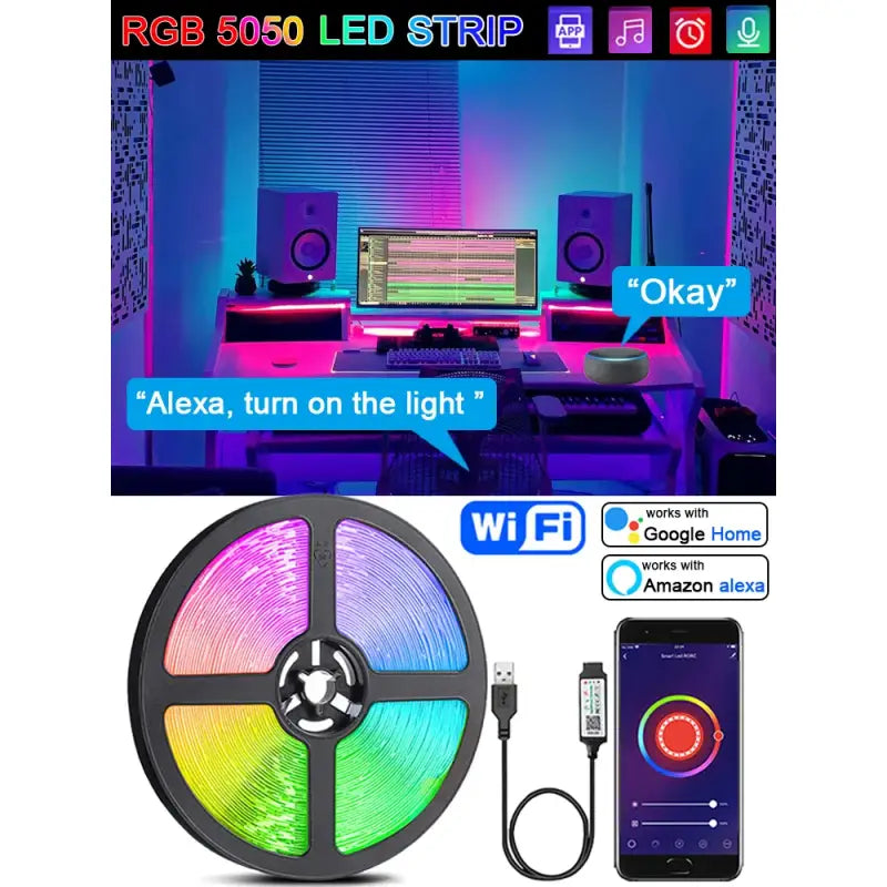 rgb 505 led strip light