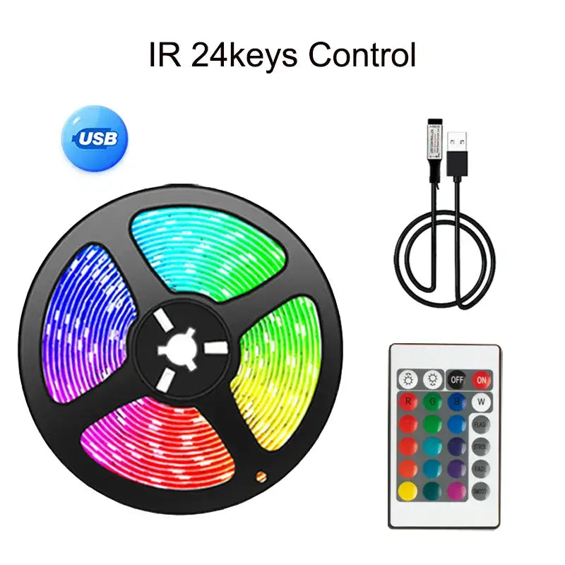 rgb rgb led strip light with remote control