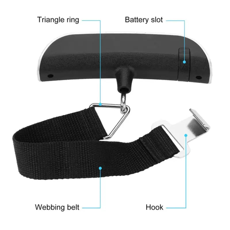 the adjustable seat belt with a metal buckle