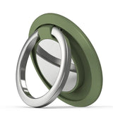 two rings with a green ring on top