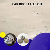 a car roof with a lot of tools