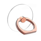 a rose gold ring with a heart inside