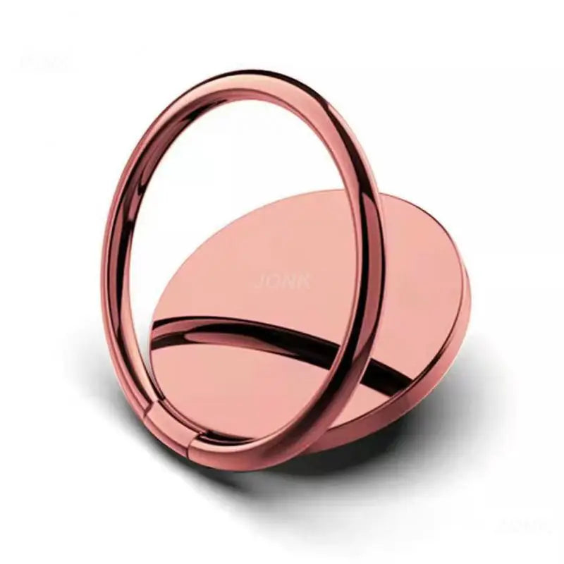 a rose gold wedding ring with a curved band