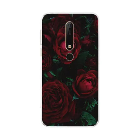 red roses pattern back cover for motorola motoo