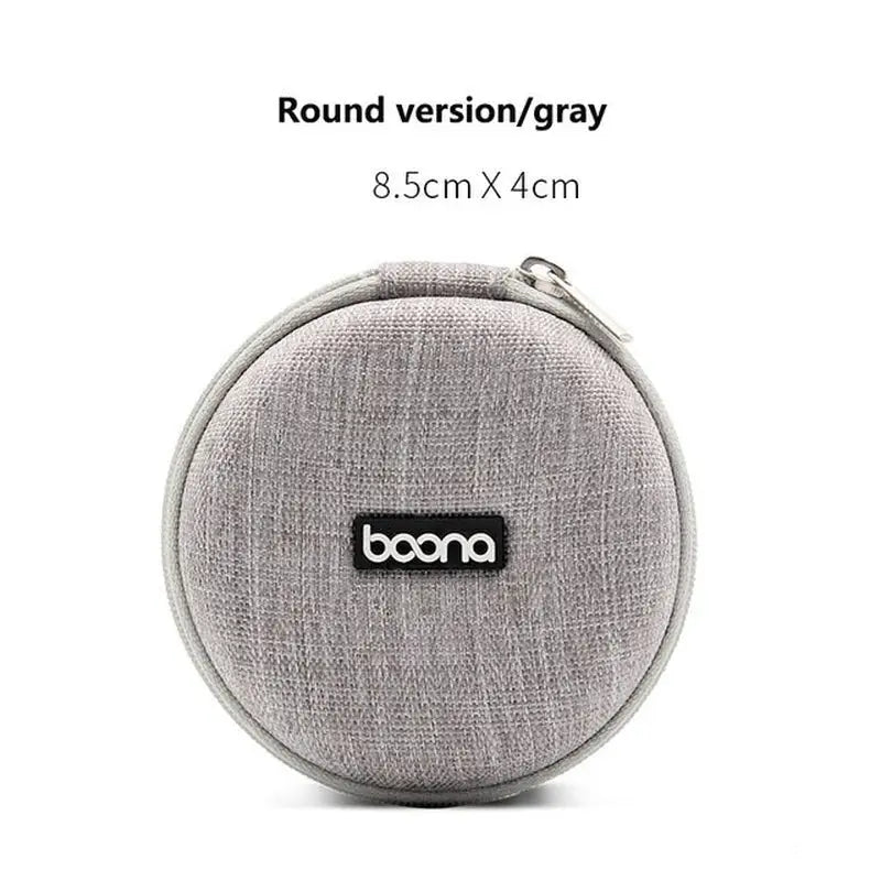 the boa portable speaker is shown with a round case