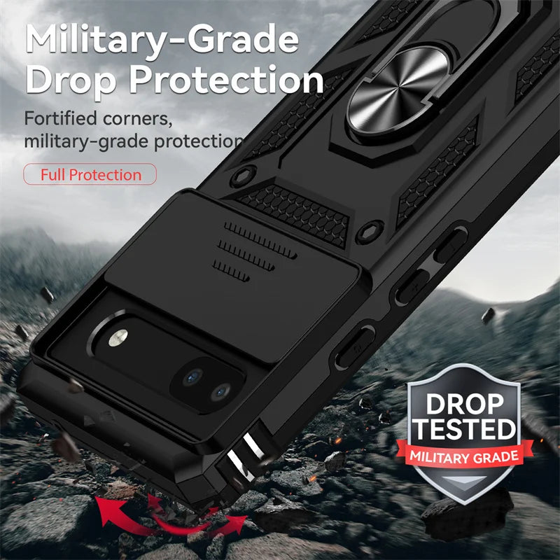 Rugged smartphone case with military-grade drop protection features.