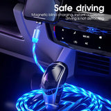 a car dashboard with a blue light on it