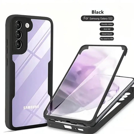 samsung s9 case with tempered screen protector