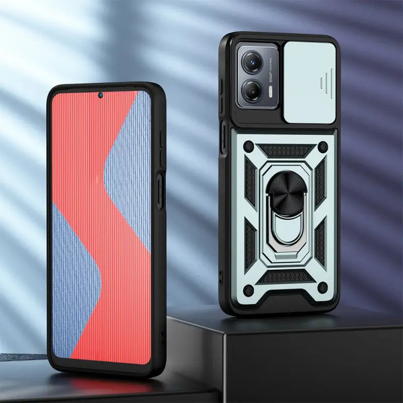 the samsung s10 case is shown in two different colors