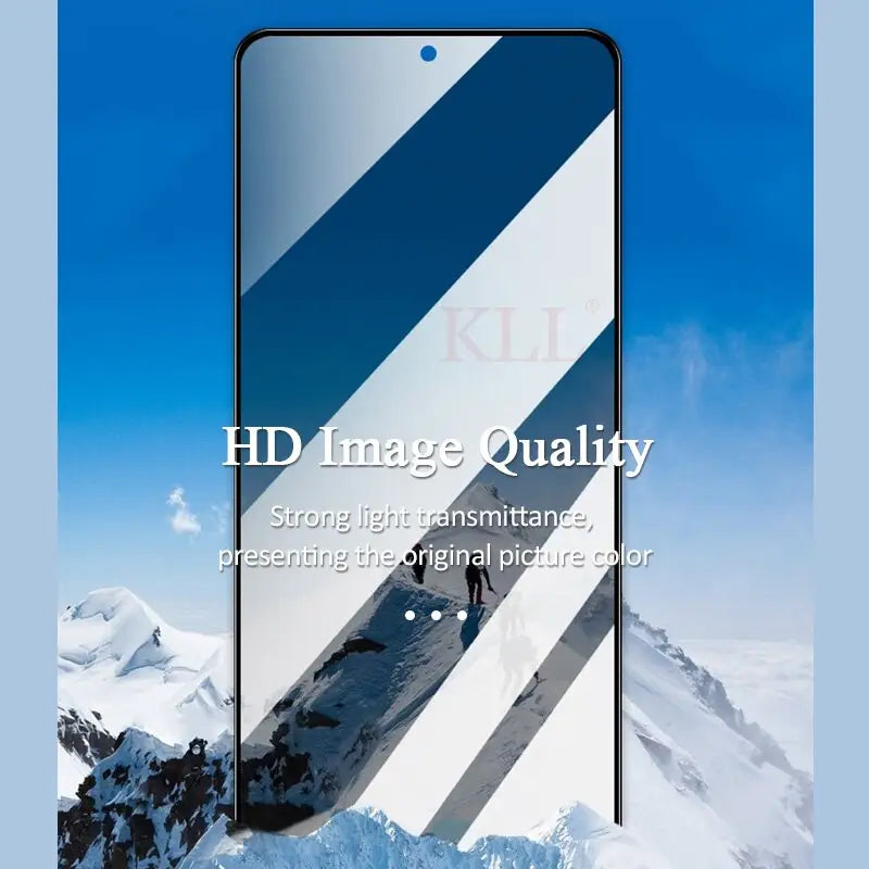 the front and back of a smartphone with the text, hd image quality