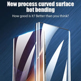 a samsung phone with the text, `’new process sures ’