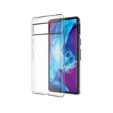 the back of a samsung galaxy s10 with a clear screen protector