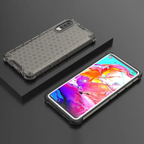 the back and front of the samsung note 9 lite