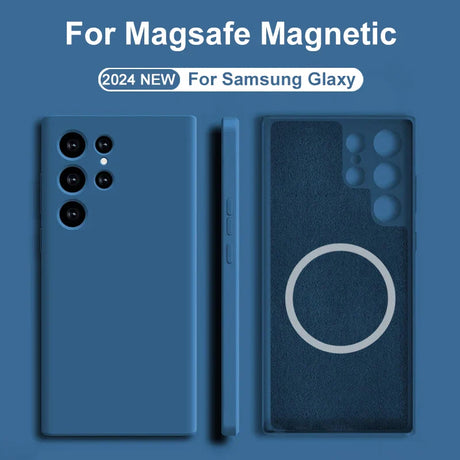 the new samsung galaxy s20 smartphone with a blue case